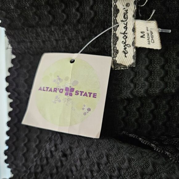 EyeShadow Black Pleated Mini Skirt Womens M Pull On NWT - Picture 9 of 9